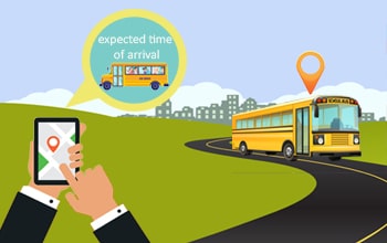 Real-time school bus GPS tracking